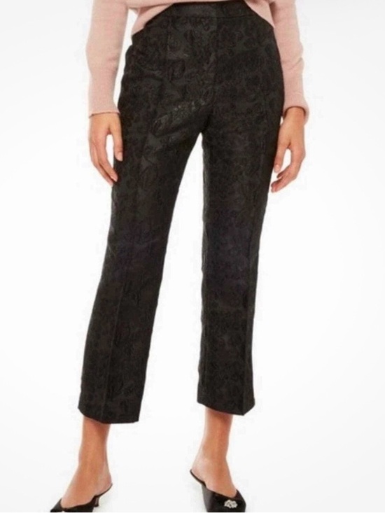 kate spade Pants - kate spade Black Cropped Jacquard Ankle Pants